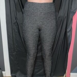 comfortable grey leggings with ankle strings